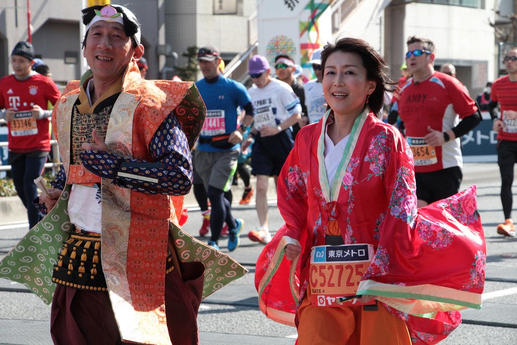 Токийский марафон. Runningmeguro River Marathon – Tokyo, Japan. Yusuke Nishiyama Marathon Tokyo 2024 photos.