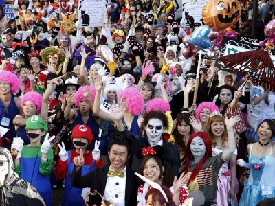В Японии отпраздновали Хэллоуин